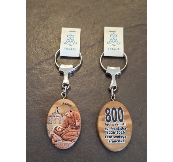 Obesek za ključe s sv. Frančiškom